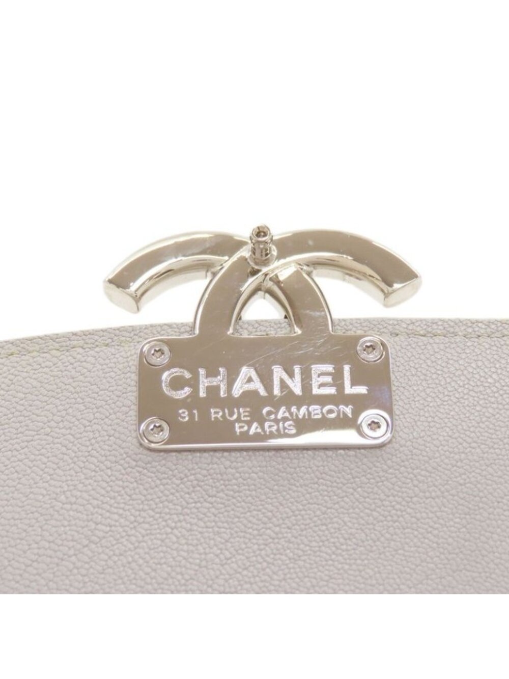 Chanel Half CC Logo Silver Shoulder Bag - Picture 12 of 15